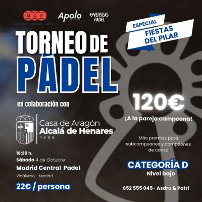 poster del torneo TORNEO APOLO EVENTOS ESPECIAL FIESTAS DEL PILAR 120€ PREMIO