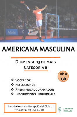 poster del torneo AMERICANA MASCULINA
