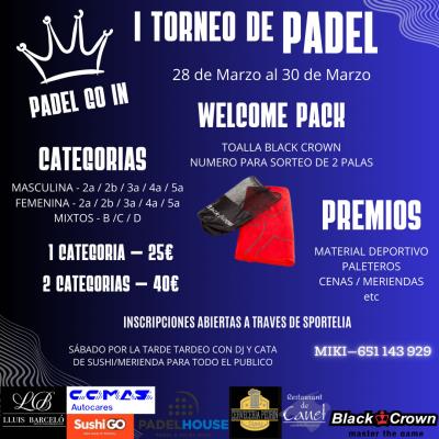 poster torneo TORNEO PADEL GO IN