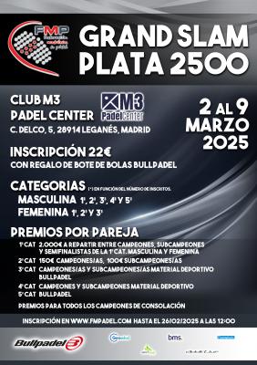 poster del torneo GRAND SLAM PLATA  FMP 2.500