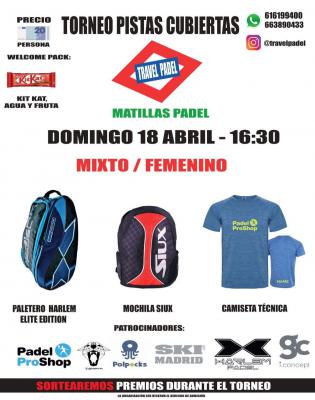 poster torneo MIXTO TRAVELPADEL