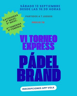 poster torneo VI TORNEO EXPRESS VERANO 2025