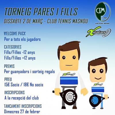 poster del torneo TORNEIG PARES i FILLS