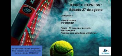 poster del torneo II TORNEO EXPRESS SA CABANA