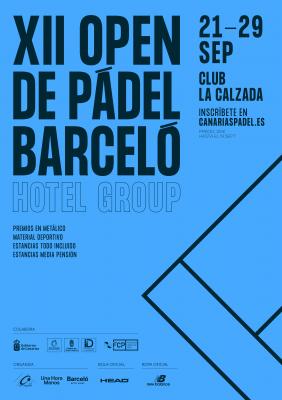 poster torneo XII OPEN DE PADEL BARCELÓ