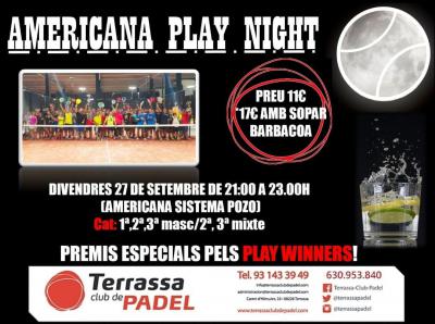 poster del torneo AMERICANA PLAY NIGHT