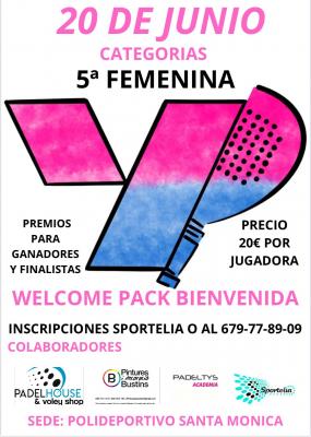 poster del torneo TORNEO YP FEMENINO