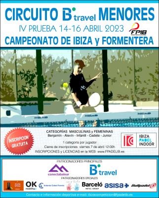 poster torneo IV PRUEBA CIRCUITO - BTRAVEL DE MENORES - CTO. DE IBIZA