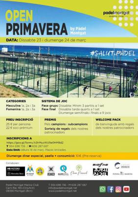 poster del torneo OPEN PRIMAVERA