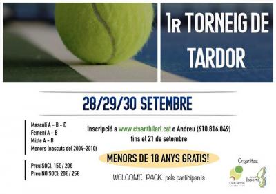poster del torneo 1r TORNEIG DE TARDOR