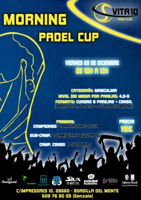 poster del torneo TORNEO MORNING PADEL CUP (VIERNES 16 DE JUNIO)