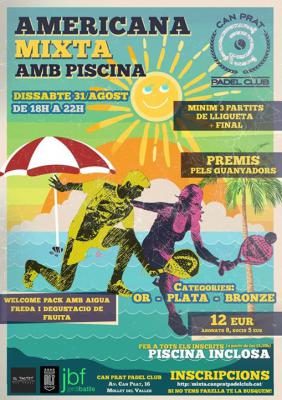poster del torneo AMERICANA MIXTA AMB PISCINA