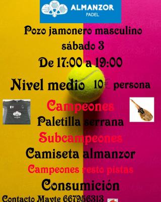 poster del torneo POZO JAMONERO MASCULINO