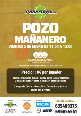 poster del torneo POZO MAÑANERO
