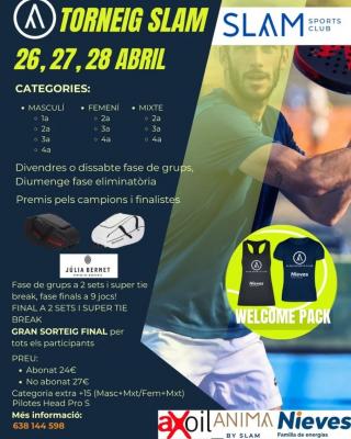 poster torneo TORNEIG DE PÀDEL PRIMAVERA