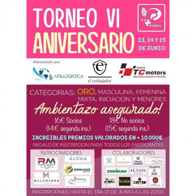 poster torneo TORNEO VI ANIVERSARIO