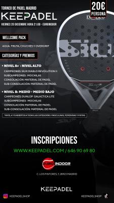 poster del torneo TORNEO NOCTURNO KEEPADEL & EUROINDOOR