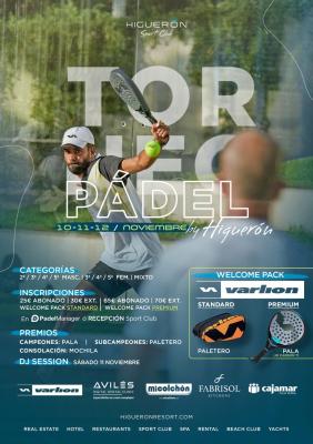 poster torneo II TORNEO DE PADEL BY HIGUERÓN RESORT