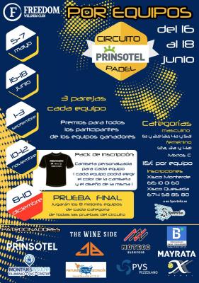 poster del torneo II PRUEBA CIRCUITO POR EQUIPOS PRINSOTEL