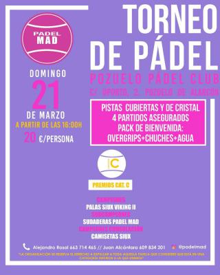 poster del torneo TORNEO DE PADEL
