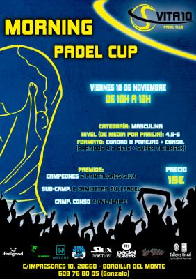 poster del torneo MORNING PADEL CUP