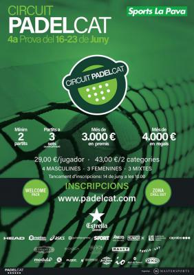 poster del torneo 4ª PROVA CIRCUIT PADELCAT