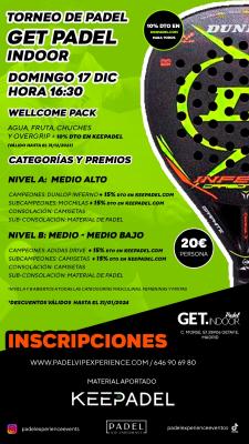 poster del torneo TORNEO KEEPADEL & GET INDOOR