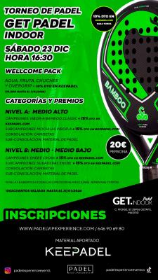 poster del torneo TORNEO KEEPADEL & GET INDOOR