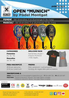 poster del torneo OPEN MUNICH PADEL MONTGAT - MASCULÍ