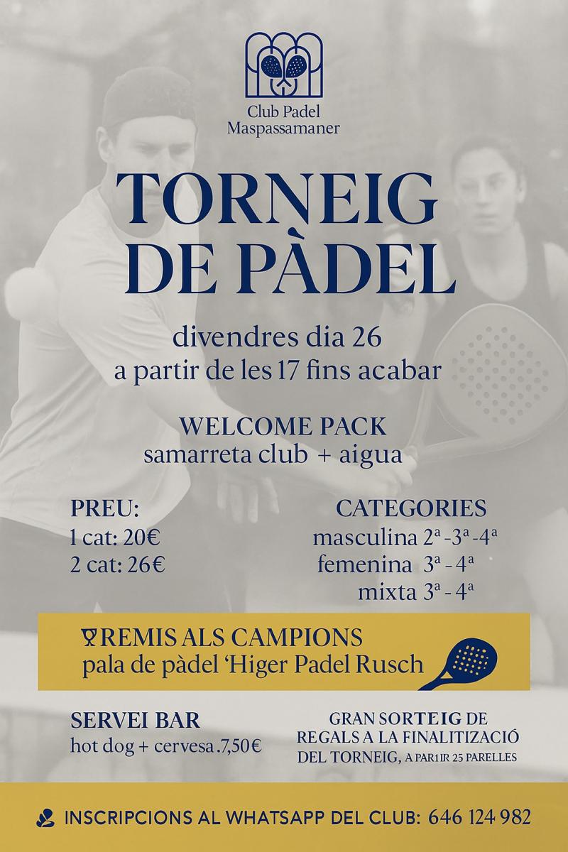 cartel del torneo