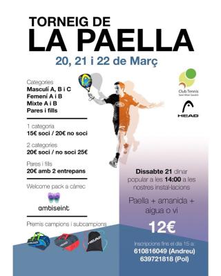 poster torneo TORNEIG LA PAELLA