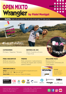 poster del torneo OPEN MIXTE WRANGLER