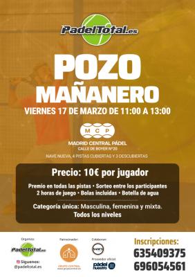 poster del torneo POZO MAÑANERO