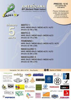 poster del torneo MEGA AMERICANA PÁDELOY