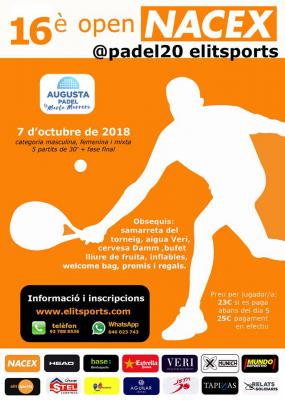 poster del torneo 16è OPEN NACEX