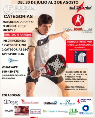 poster del torneo IV PRUEBA OPEN PADELTOURBALEAR BY STARVIE