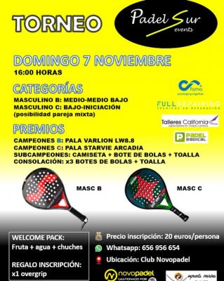 poster del torneo TORNEO PADEL SUR EVENTS
