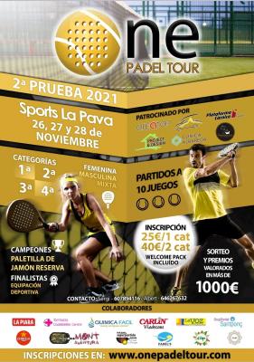 poster del torneo ONE PADEL TOUR
