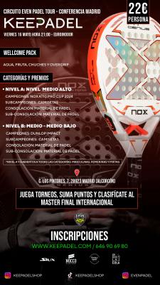 poster del torneo KEEPADEL & EUROINDOOR