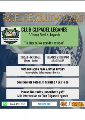 poster torneo NUEVA LIGA EN LEGANES