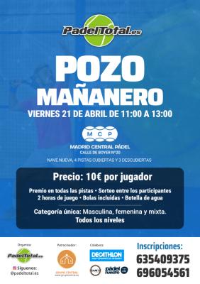 poster del torneo POZO MAÑANERO