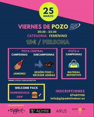 poster del torneo POZO FEMENINO