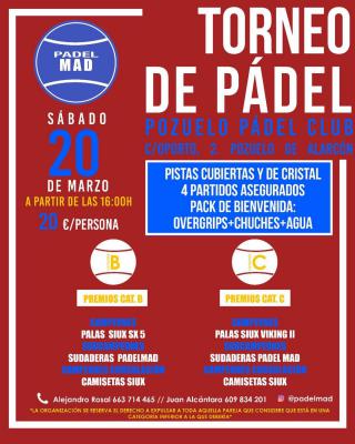 poster del torneo TORNEO DE PADEL