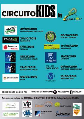 poster del torneo CIRCUITO KIDS by PADELOY