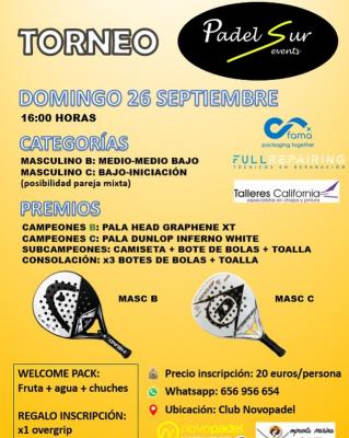 poster del torneo TORNEO PADEL SUR EVENTS
