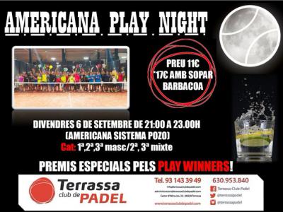poster del torneo AMERICANA PLAY NIGHT