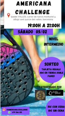 poster del torneo AMERICANA CHALLENGE