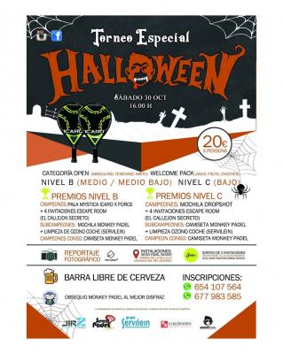 poster del torneo TORNEO MONKEY PADEL ESPECIAL HALLOWEEN