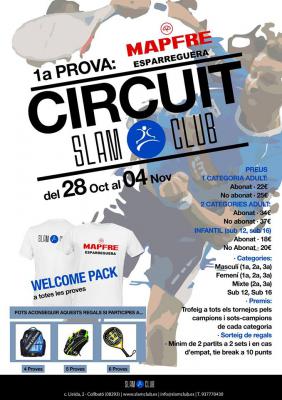 poster del torneo 1a PROVA CIRCUIT SLAM CLUB