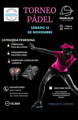 poster del torneo GOODVIBESPADEL